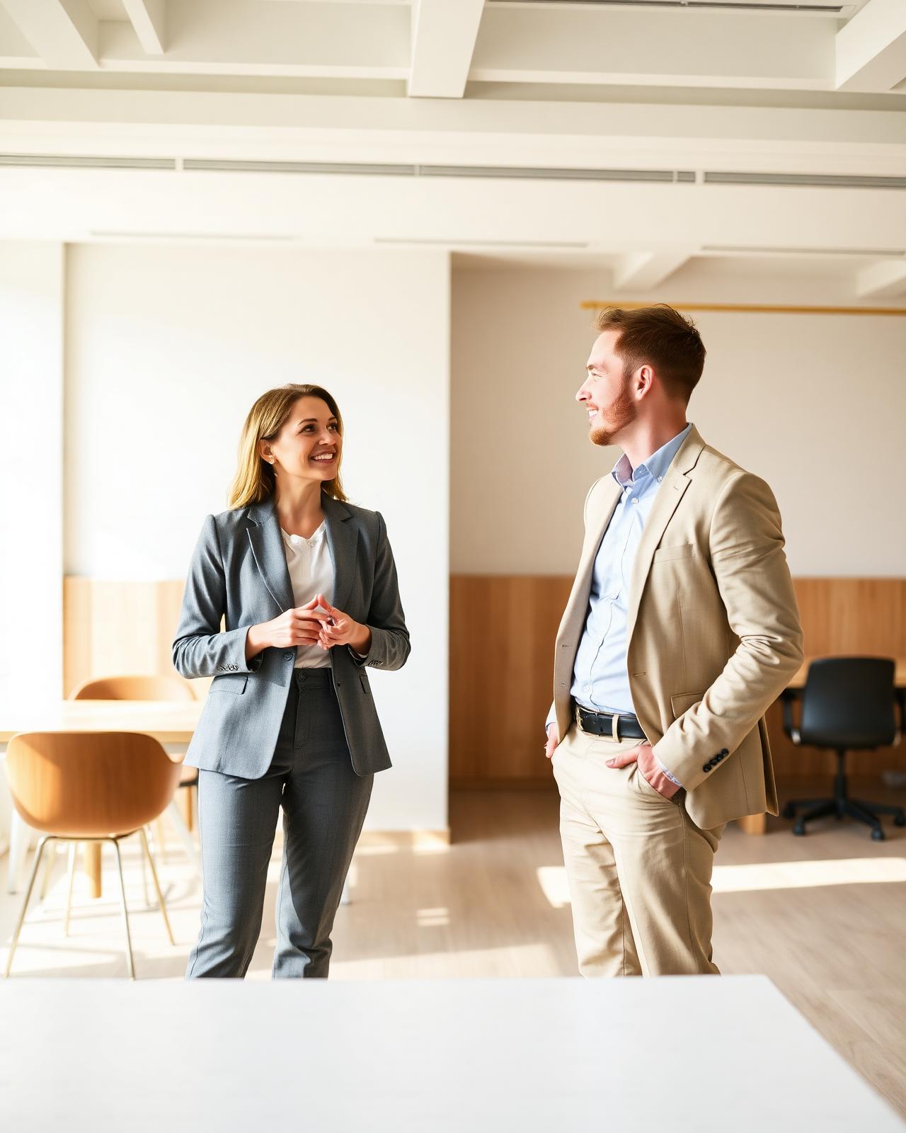 Profesionales de GMCS Global conversando